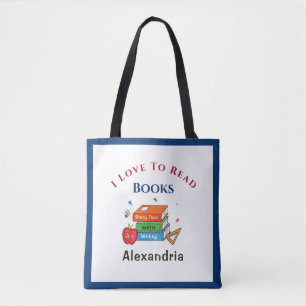 Bolso De Tela Amor Por Leer Libros Lector Leer Personalizar