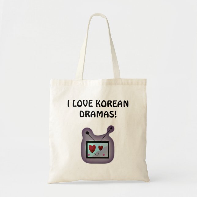 Bolso De Tela Amor por los dramas coreanos (Frente)