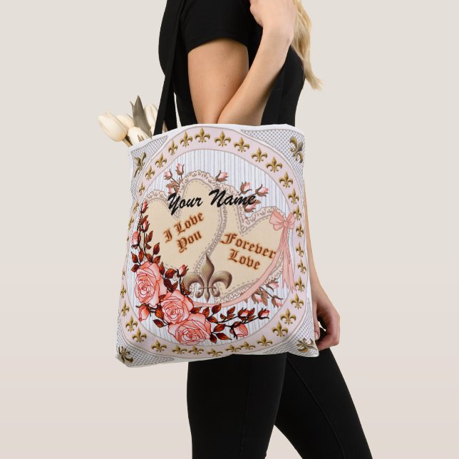 Bolso De Tela Amor por siempre (Detalle)