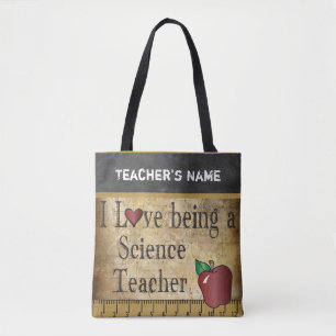 Bolso De Tela Amor que es un nombre del profesor de ciencias el
