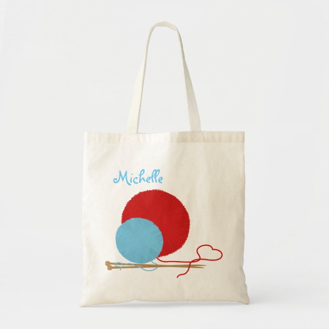 Bolso De Tela Amor que hace punto personalizado (Frente)