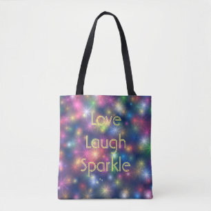 Bolso De Tela Amor, risa, luces esparkle de Bokeh