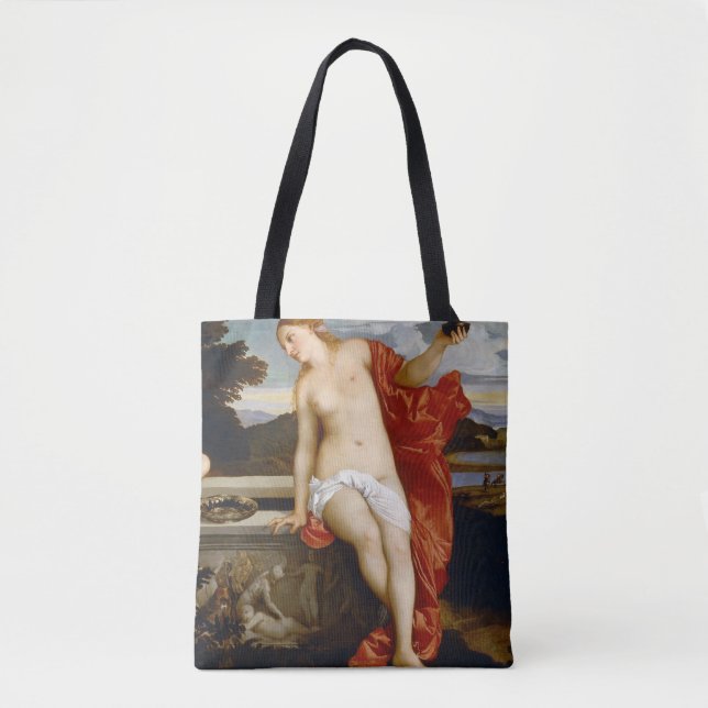 Bolso De Tela Amor sagrado y profano, Tiziano Vecelli, 1515 (Anverso)