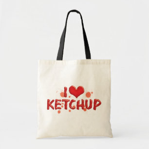Bolso De Tela Amor Salsa de Tomate Corazón - Amante de la Catsup
