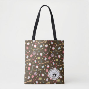 Bolso De Tela Amor Scoser Accesorios Marrón
