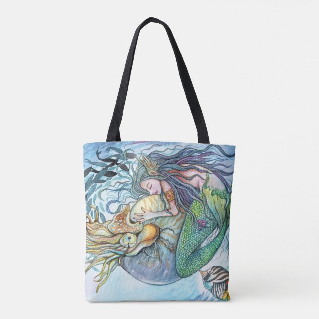 Bolso De Tela Amor submarino (Reverso)