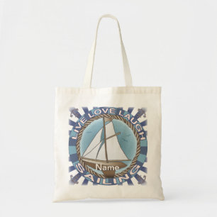 Bolso De Tela Amor Vela Barco de Vela