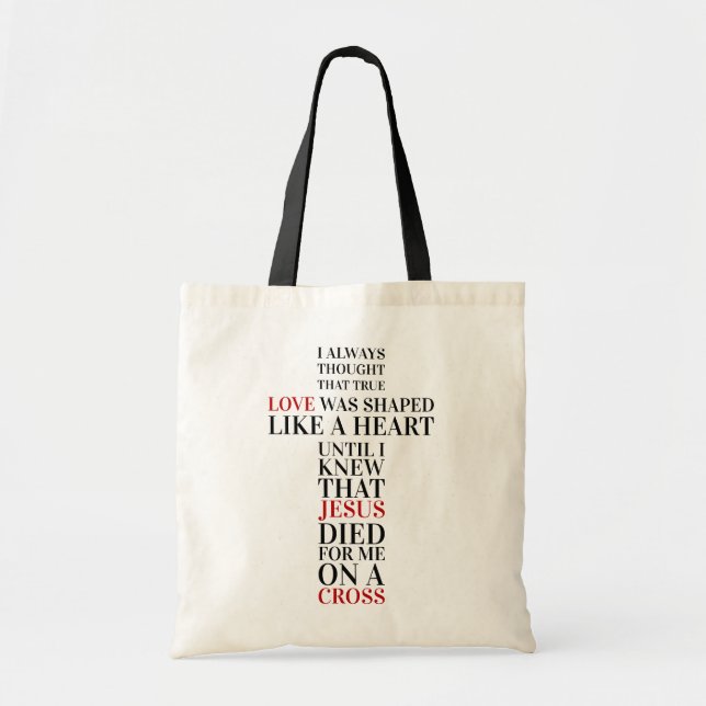 Bolso De Tela Amor verdadero (Frente)
