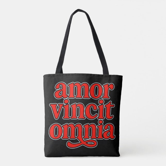 Bolso De Tela Amor vincit omnia (Reverso)