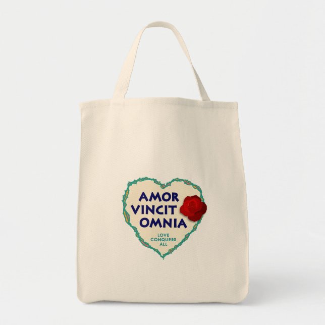 Bolso De Tela Amor vincit Omnia Amor (Frente)