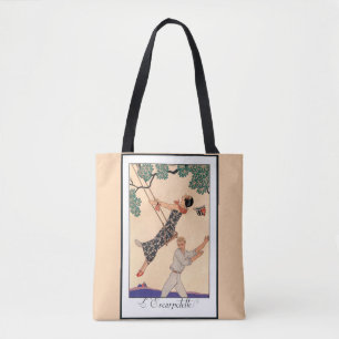 Bolso De Tela Amor Vintage Art Déco, El Columpio de George Barbi