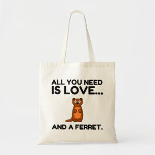 BOLSO DE TELA AMOR Y FERRET