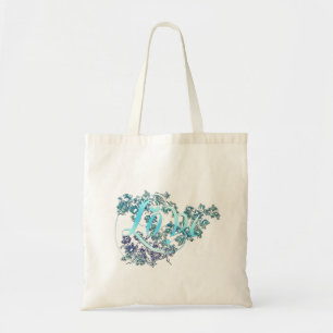 Bolso De Tela Amor y flores