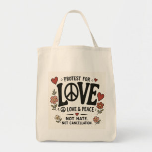 Bolso De Tela Amor y paz