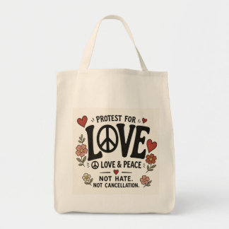 Bolso De Tela Amor y paz