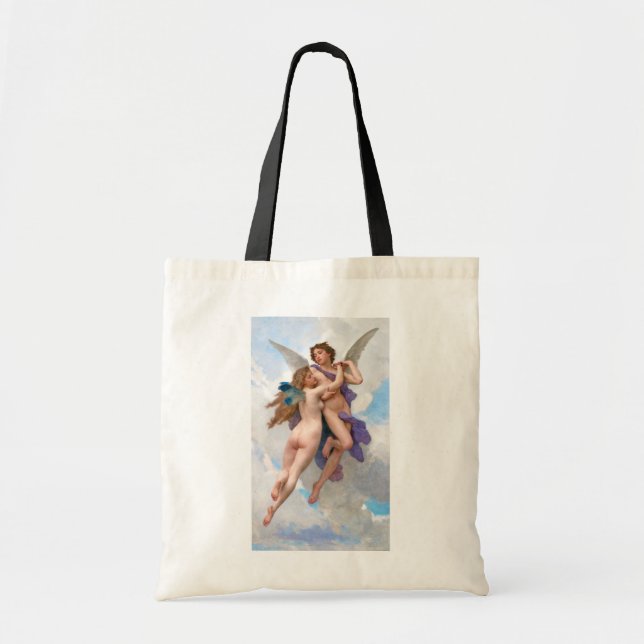 Bolso De Tela Amor y Psique, Bouguereau (Frente)