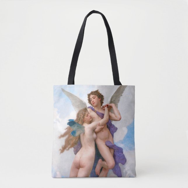 Bolso De Tela Amor y Psique, Bouguereau (Anverso)