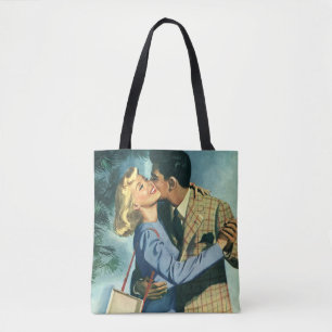 Bolso De Tela Amor y romance vintage, baile de Navidad