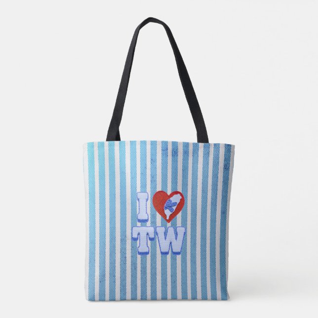 Bolso De Tela Amor zapatillas de Taiwán (Reverso)