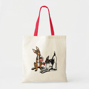 Bolso De Tela Amores de Terrier de rata