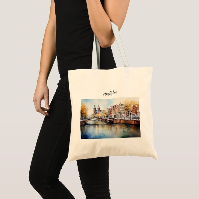 Bolso De Tela Ámsterdam - Encanto artístico de la ciudad holande (Anverso (producto))