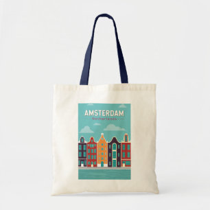 Bolso De Tela Ámsterdam Países Bajos Viajes de arte