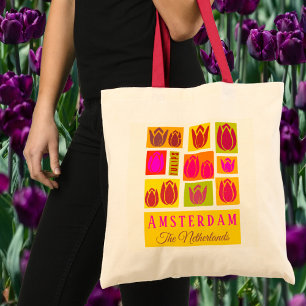 Bolso De Tela Amsterdam Tulips Países Bajos Holanda
