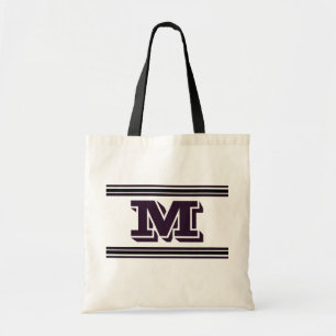Bolso De Tela Añada su monograma de las iniciales