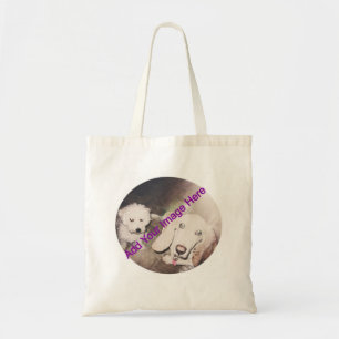 Bolso De Tela Añada su propio tote de la imagen
