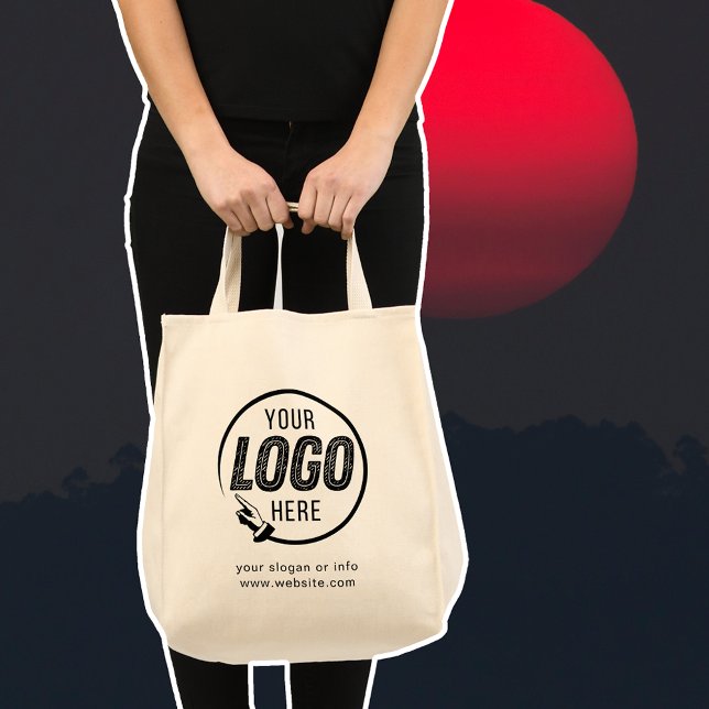 Bolso De Tela Añadir logotipo comercial | Empresa profesional (corporate tote bag, business logo tote, corporate tote bag, business logo tote, corporate tote bag,)