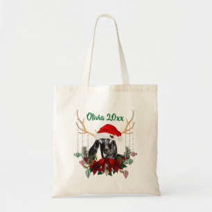 Bolso De Tela AÑADIR NOMBRE - Navidades educados Niño de cabra n