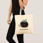Bolso De Tela Añadir tu nombre Cute Hedgehog<br><div class="desc">Añade tu nombre Cute Hedgehog Tote Bag.</div>