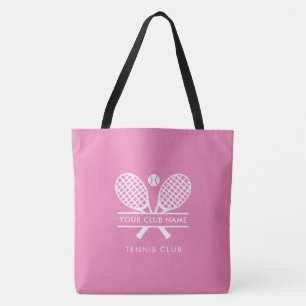 Bolso De Tela Añadir tu nombre de club Tennis Team Pink Jugadore