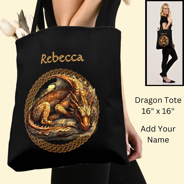 Bolso De Tela Añadir un nombre para el dragón marrón (Subido por el creador)