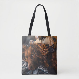 Bolso De Tela Añadir una foto Mascota a dos lados
