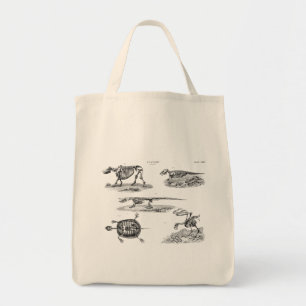 Bolso De Tela Anatomía antigua de los esqueletos animales de lo