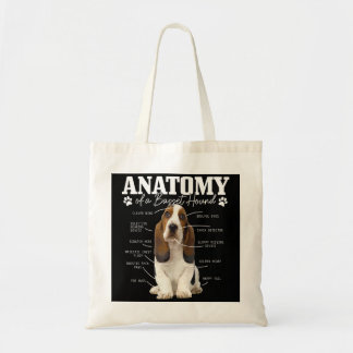 Bolso De Tela Anatomía De Un Diablos Divertido Perro Cute Basset