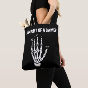 Bolso De Tela Anatomía De Una Mano De Esqueleto De Jugador
