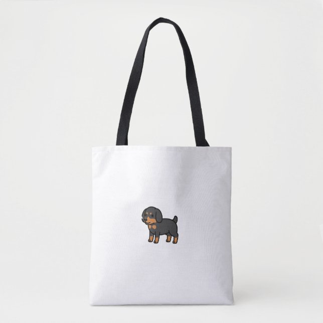 Bolso De Tela Anatomy Of A Dachshund Dog Funny Wirehaired Dachsh (Anverso)