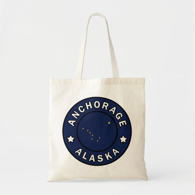 Bolso De Tela Anchorage Alaska (Frente)