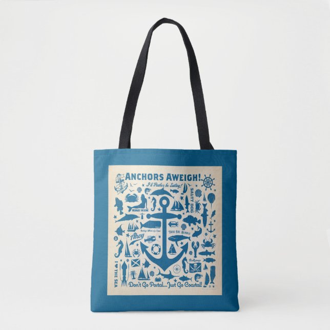Bolso De Tela ¡Anchors Aweigh! (Anverso)