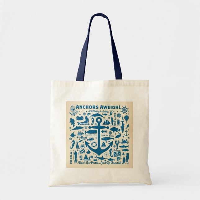Bolso De Tela ¡Anchors Aweigh! (Frente)