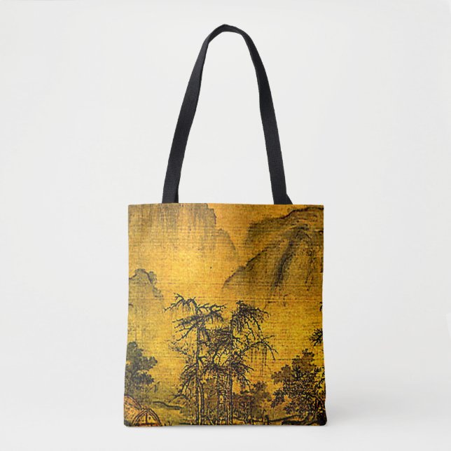 Bolso De Tela Anciano Paisaje Chino Tote Bag (Anverso)