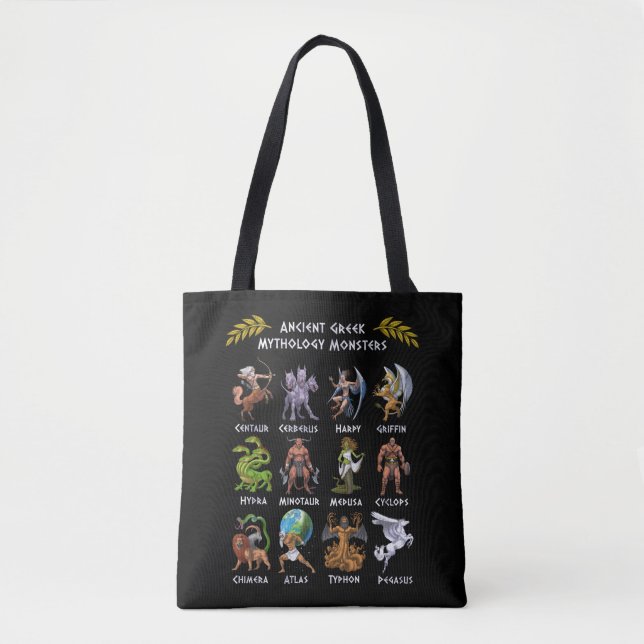 Bolso De Tela Ancient Greek Mythology Monsters (Anverso)