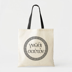 Bolso De Tela Ancient Greek Quotes: "Know Thyself" Tote Bag