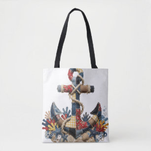 Bolso De Tela Ancla de Colcha de Parches