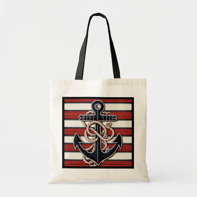 Bolso De Tela Ancla náutica (Frente)