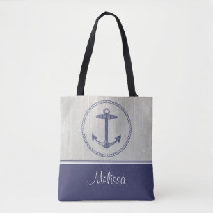 Bolso De Tela Ancla náutica el personalizado