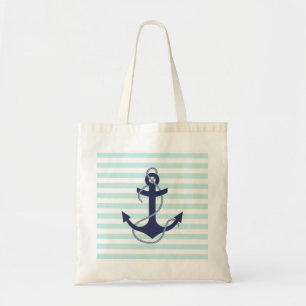 Bolso De Tela Anclaje azul de la Marina de Guerra Náutica y fran