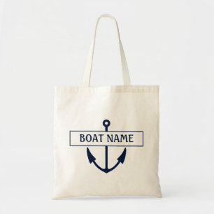 Bolso De Tela Anclaje de nombre del barco